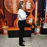 Брюки жіночі класичні звужені 48 чорні, фото 3