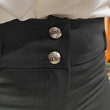 Брюки жіночі класичні звужені 48 чорні, фото 7