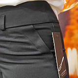 Брюки жіночі класичні звужені 48 чорні, фото 8