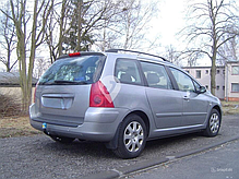 Фаркоп Peugeot 307 SW 2002-2008 (Пежо 307 універсал) без зняття бампера, фото 5