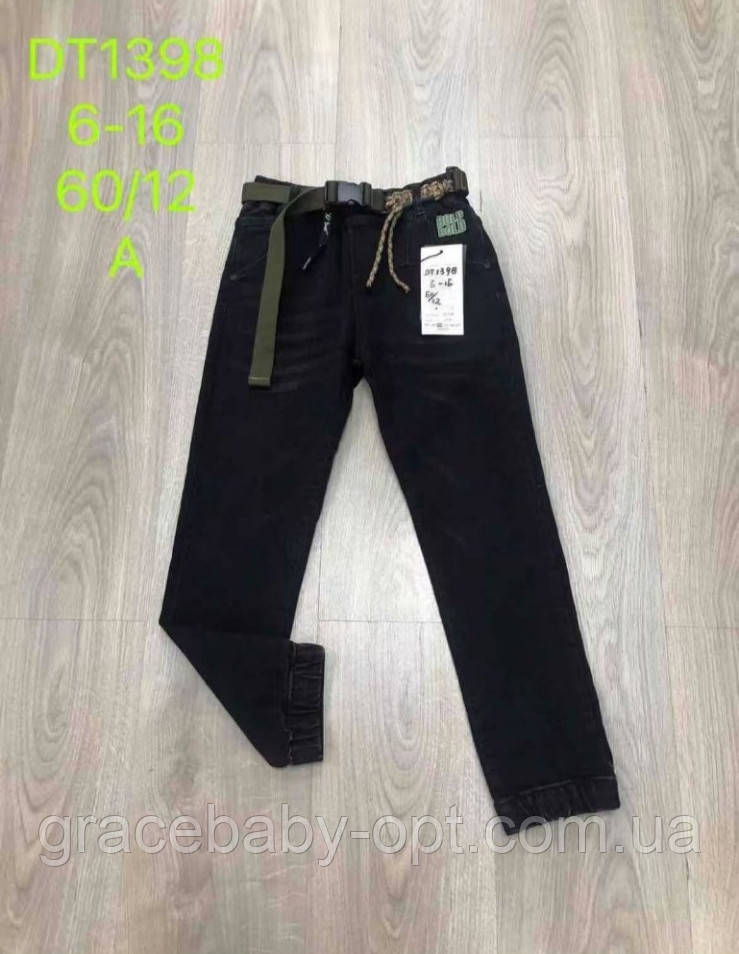 Джинси для хлопчика оптом, S&D, 6-16 років, № DT1398, фото 1