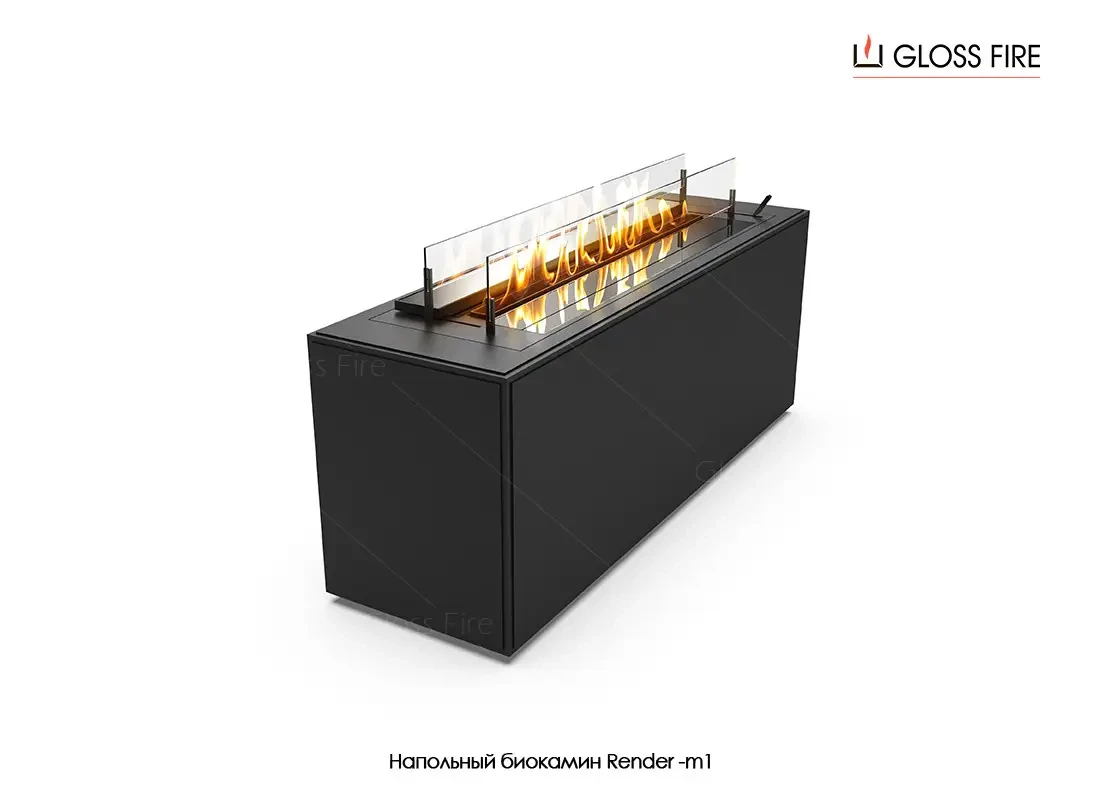 Підлоговий біокамін Render-m1 GlossFire
