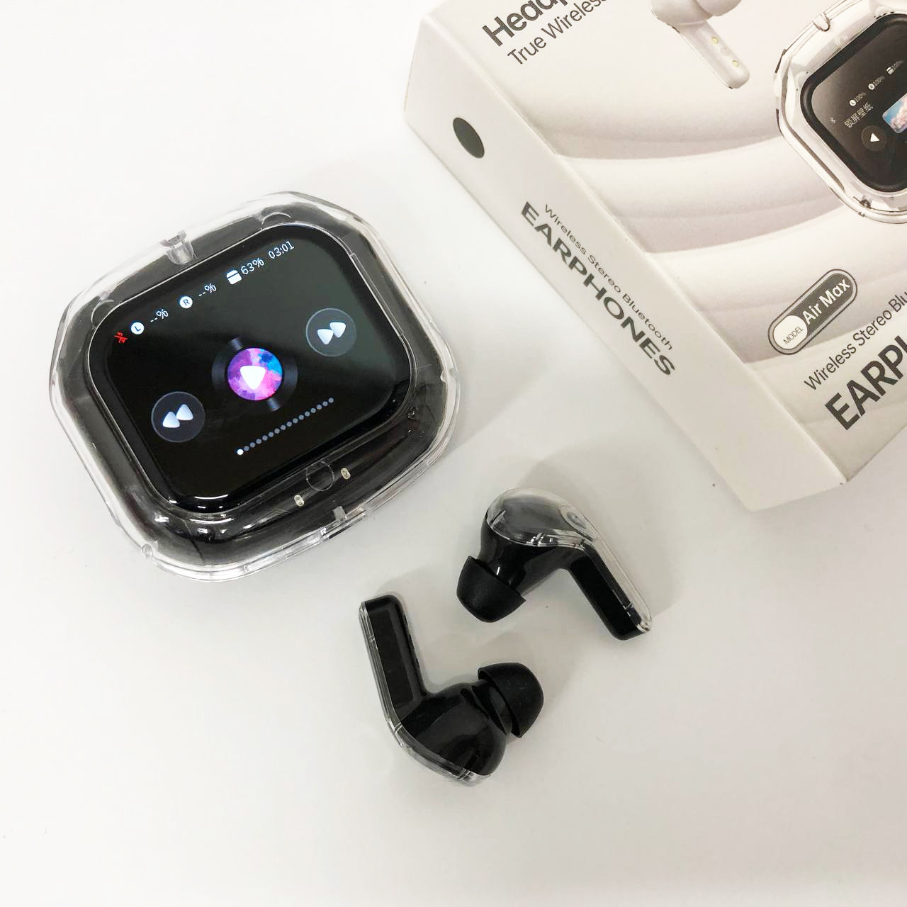Навушники з вбудованим мікрофоном bluetooth TWS, Навушники сенсорні бездротові BA-712 для андроїд