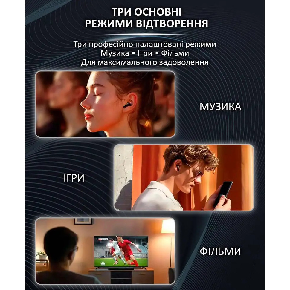 Гарні навушники для телефона LX-10 TWS Earbuds, Сенсорні бездротові навушники, Навушники YQ-189 для телефону