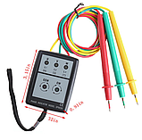 Індикатор фази XYZ SP8030, тестер послідовності фаз, 20Гц-400Гц, 60-600В, фото 6