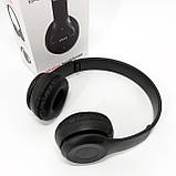 Бездротові навушники Bluetooth Wireless Headset P47 Black Гарнітура для ПК, телефону OD-224 з мікрофоном, фото 7