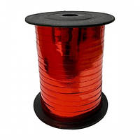 Стрічка декоративна металік червона 150 м.