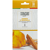Ароматизатор для шафи в пластинах IRGE Ambra & Sandalo, 3шт