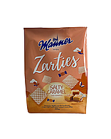 Вафлі Manner Zarties з начинкою солона карамель 200 г 5 шт./яск. (9000331627526)