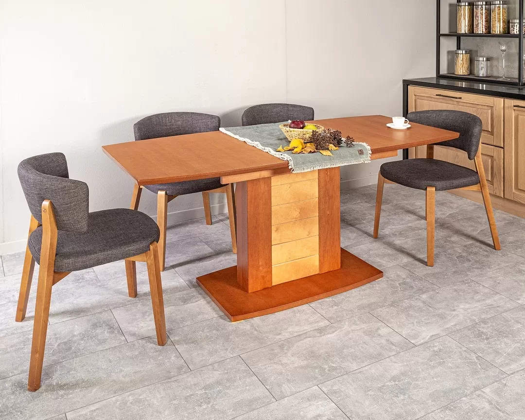 Кухонний стіл модерн розкладний з масиву дерева Брістоль Askalon, колір на вибір