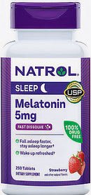 Natrol Melatonin 5 мг 250 швидкорозчинних таблеток