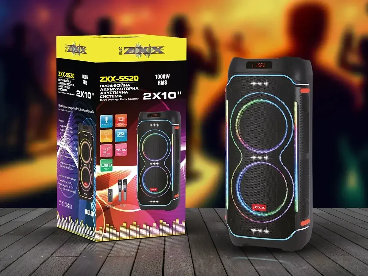 みやです Акустическая переносная колонка ZXX-7575 60Вт 12