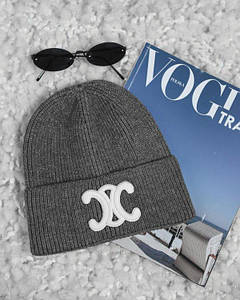 Жіноча шапка Céline grey ВТ0569