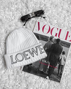 Шапка Loewe white ВТ8001