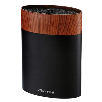 Підставка для ножів 18см чорний/сірий/червоний мармур 7617 KAMILLE