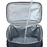 Термосумка для обідів з плечовим ременем універсальна сумка холодильник для ланчів подорожей пікніків, фото 6