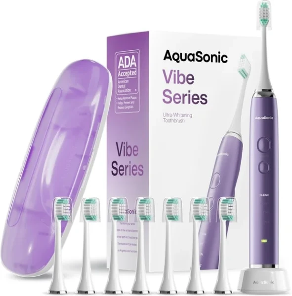 Електрична зубна щітка Aquasonic Vibe Series Ultra Violet Satin