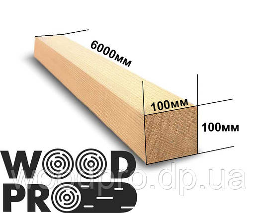 Брус 100х100х6000, фото 1