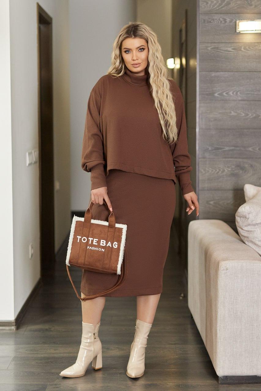 Жіночий Костюм Сукня І Светр З 40 По 62(тев720 ), фото 1