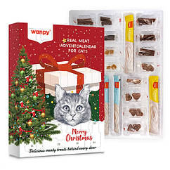 Wanpy Advent Calendar For Cats ВАНПИ АДВЕНТ КАЛЕНДАРЬ ДЛЯ КОТОВ набор лакомств для котов