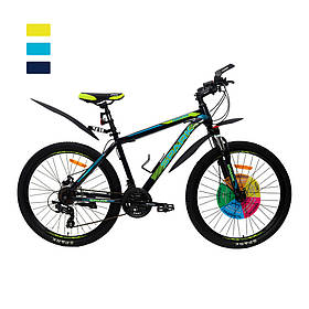 Велосипед SPARK FORESTER (колеса - 26", сталева рама - 17") перемикачі SHIMANO, Жовтий