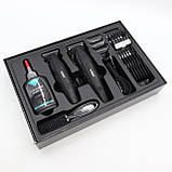 Набір для стрижки 2в1 (9 насадок), від USB, VGR V-640 / Машинка для стрижки / Тример для стрижки, фото 10