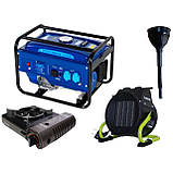 Бензиновий генератор THUNDER T-7000-GA + газова плитка Orcamp CK-505 + електричний обігрівач Gardyer HE2000, фото 2