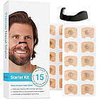 Магнітний розширювач для носа 30шт + Подарунок Маска для сну AND183 / Антихрап / Набір розширювачів для носа, фото 2