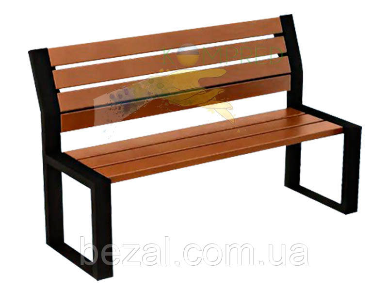 Паркова лава Лера зі спинкою без підлокітників 1800*605*915мм Kompred OL696/3, фото 1