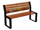 Паркова лава Лера зі спинкою без підлокітників 2500*605*915мм Kompred OL696/2, фото 3