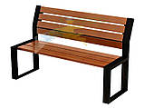 Паркова лава Лера зі спинкою без підлокітників 2500*605*915мм Kompred OL696/2, фото 4