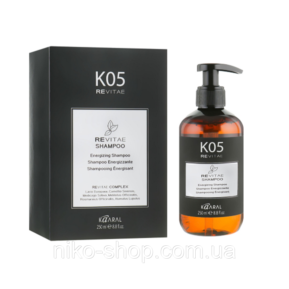 Kaaral K05 Revitae Енергетичний шампунь для волосся 250 мл 10451, фото 1
