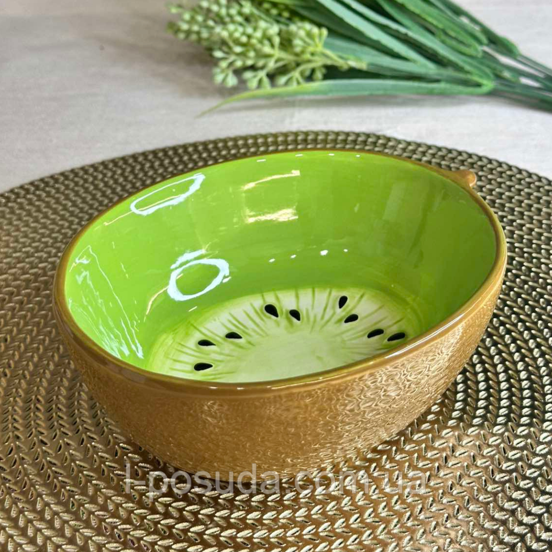 Піала керамічна в форме Киви, 16.5*13*6.5см, 400 мл, фото 1