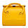 Стильний класичний саквояж Sac Voyage — зі знімним органайзером, жовтий лаковий, фото 2