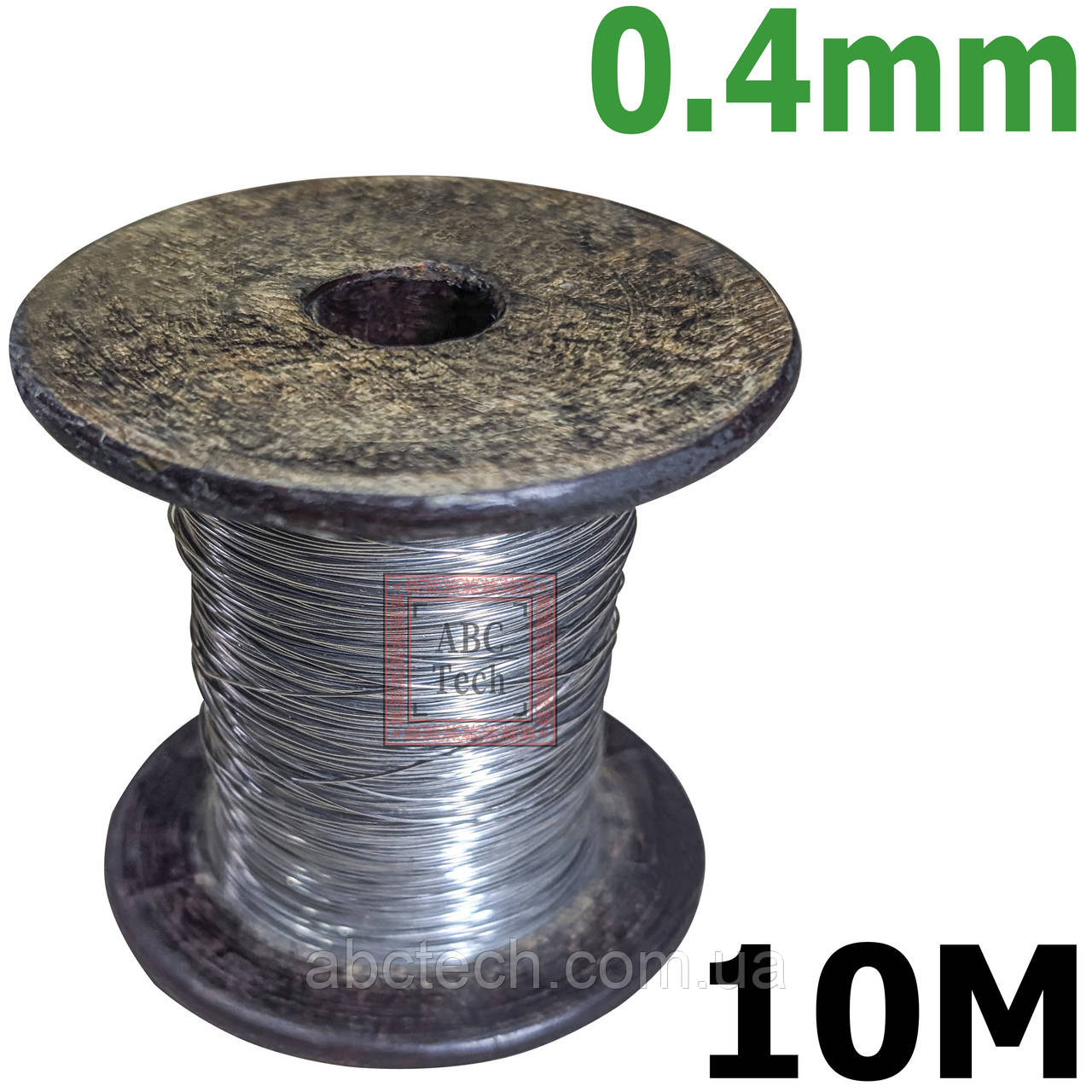 Ніхромова струна 0.4 мм Ніхром моток 10 метрів Змінний нагрівальний елемент зварювача Нікельхром нитка Х20Н80, фото 1