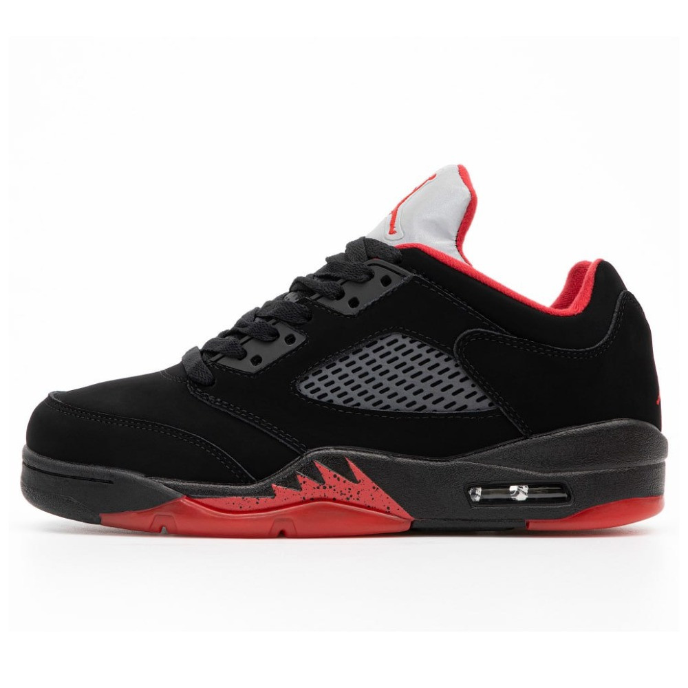 Чоловічі кросівки Nike Air Jordan 5 Retro Low Alternate 90 314338-001 Black Red, низькі найк аір джордан V альтернейт чорно-красні