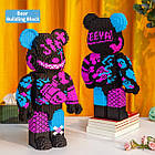 Конструктор Magic Blocks у вигляді ведмедика Bearbrick Jinx, 3D конструктор 40,5 см, фото 3