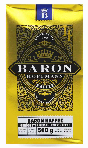 Кава мелена Baron Hoffman Baron Kaffee 100% Arabica 500 гр