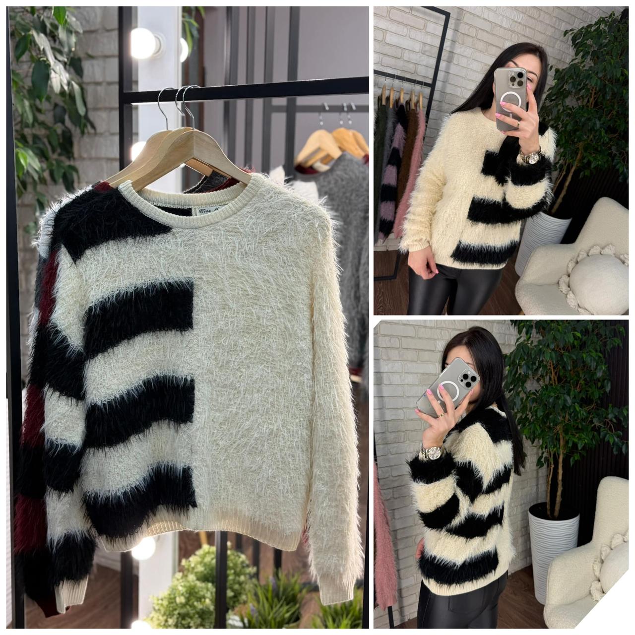 Теплий жіночий светр, тканина "В'язка" 44, 46, 48, 50, 52 розмір 44