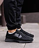 Чоловічі кросівки New Balance 327 total black Нью Баланс чорні спортивні демісезонні весняні замшеві нейлонові, фото 10