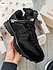 Чоловічі кросівки New Balance 327 total black Нью Баланс чорні спортивні демісезонні весняні замшеві нейлонові, фото 3