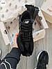 Чоловічі кросівки New Balance 327 total black Нью Баланс чорні спортивні демісезонні весняні замшеві нейлонові, фото 5