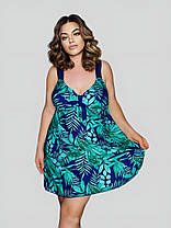 Купальник танкіні з шортами Fuba 25045-1 синій-зелений 60 62 64 66 68 розмір, фото 2