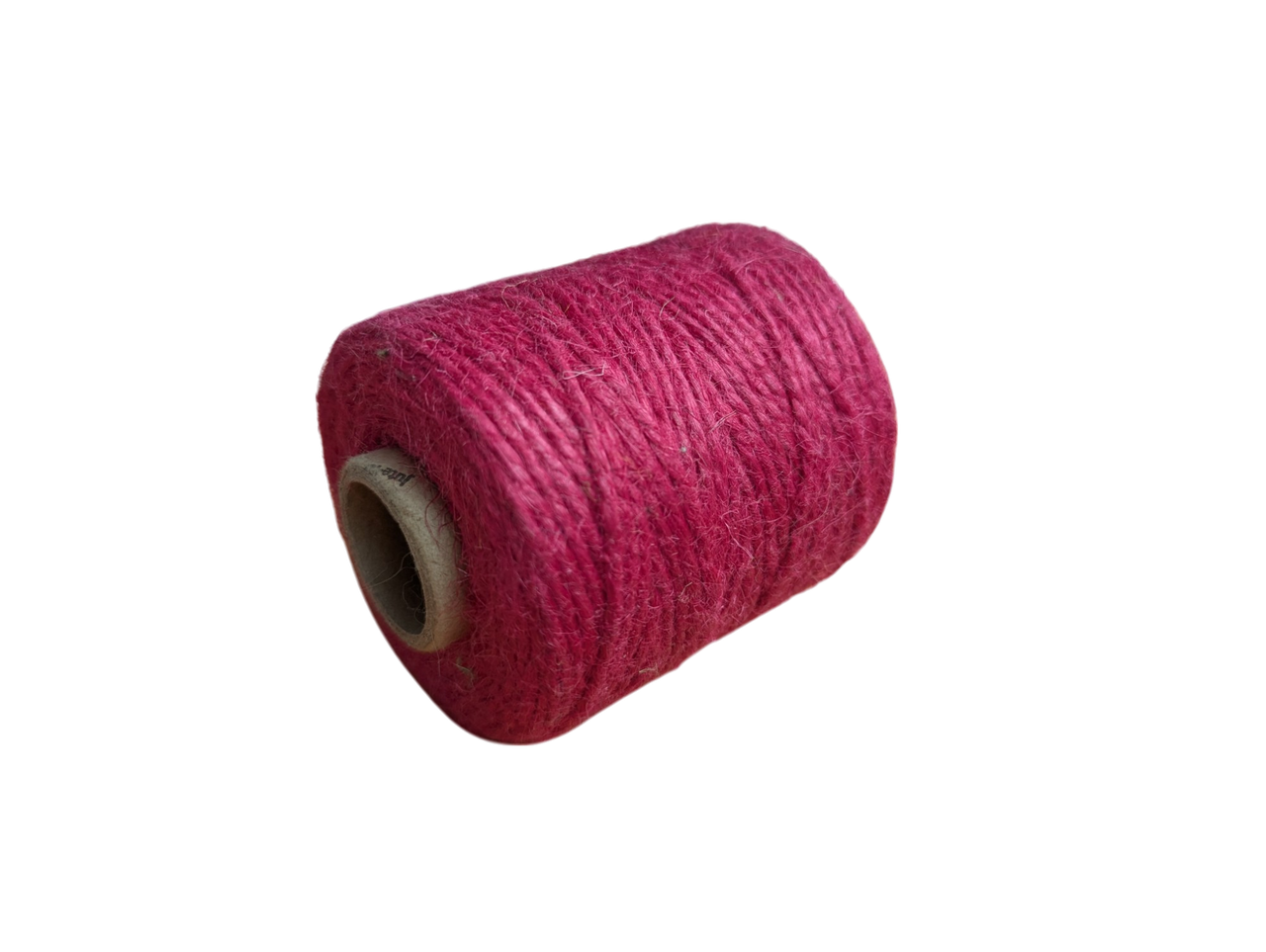 Яскравий малиновий джутовий шпагат 2 мм 150 грам