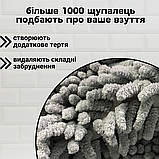 Мішок для прання взуття, чохол для прання взуття, сумка для прання взуття HechPro 39х19 см сірий (bag-1), фото 4