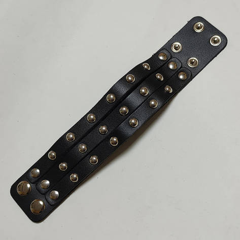 Браслет з клепками 3 ряди BKZ043, фото 2