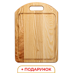Кухонна дошка дерев'яна 35×25 см прямокутна Wood Lugi