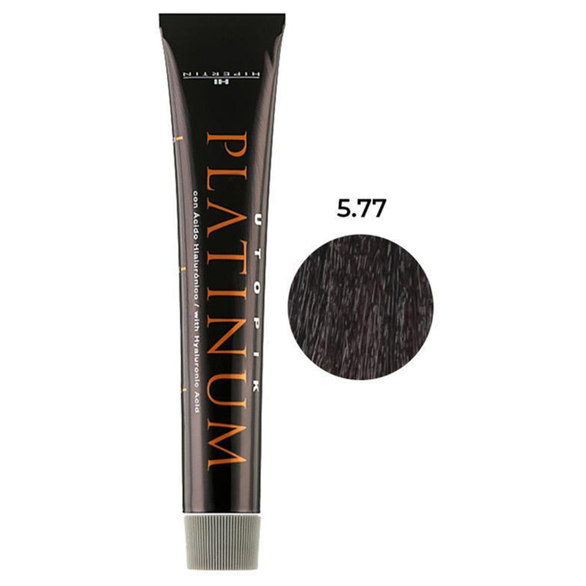 Професійна крем-фарба для волосся Hipertin Platinum 5.77 світлий пісочний шатен 60 мл