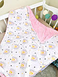 Дитячий плюшевий плед для новонародженого весняний осінній пледик в пологовий будинок плед в коляску, фото 3
