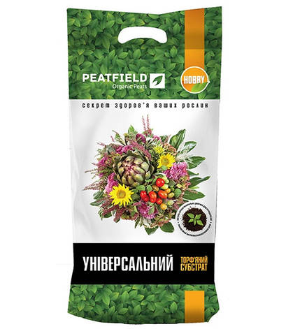 Торф'яний субстрат універсальний PEATFIELD, 20 л, фото 1